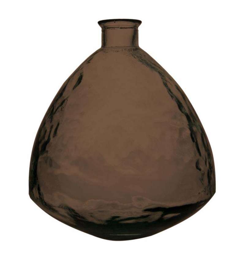 Vază decorativă Ade, 44x38x38 cm, sticla, negru