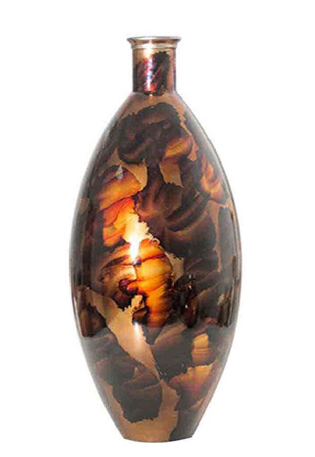 Vază decorativă Ari, 44x29x29 cm, sticla, multicolor