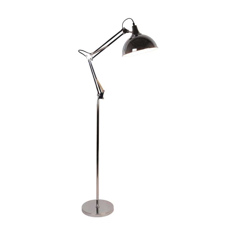 Lampadar reglabil Roselyn, 143x25x50 cm, metal, negru